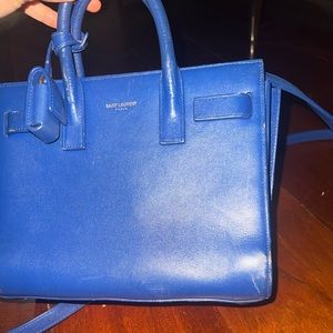 Saint Laurent Electric Blue Sac Du Jour Nano